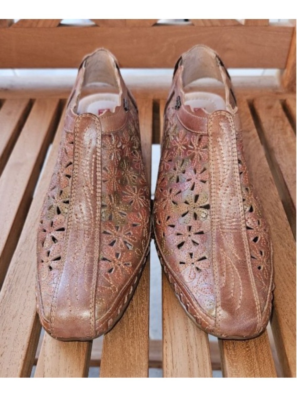 PIKOLINOS Arena Retail $135 Leather Slingback Heels EU38